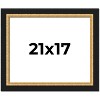 PosterPalooza | Embellished Brown Picture Frame - UV Acrylic, Backing Board, Hanging Hardware Included - 2 of 4
