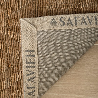 Cape Cod Camel Geometric Handwoven Cotton Area Rug 8' x 10'