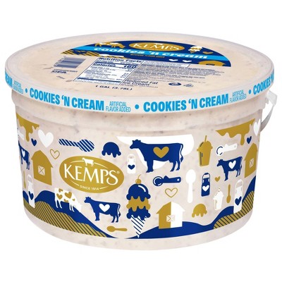Kemps Cookies & Cream Ice Cream - 128oz