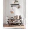 SONGMICS Shoe Rack with Shelves for Closet Entryway Shoe Organizer,Easy to Assemble Metal Shoe Storage Shelf,Black - 2 of 4