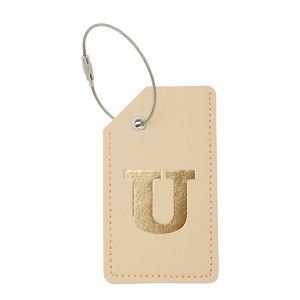 Unique Bargains Luggage Tag Khaki 1 Pc - 1 of 4