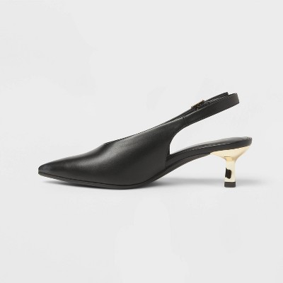 Women’s Samantha Heels with Memory Foam Insole – A New Day Black