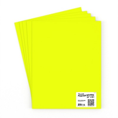 23384: Neon Yellow Poster Boards 22x28 (50 Packs)