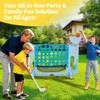 Giant 4-to-Score Game Set, 3-Level Height Adjustable Jumbo 4-in-a-Row Game with Quick-Release Slider, Mini Basketball, Golf & Ring Toss Set for Party - 4 of 4
