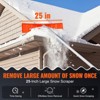 VEVOR Snow Roof Rake, 25" Plastic Blade Snow Removal Tool, 21ft Reach Aluminium Handle, Superior Roof Shovel with Anti-Slip Handle Grip, Silver - 3 of 4