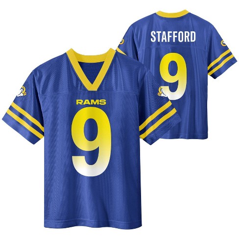 NFL Los Angeles Rams Boys' Short Sleeve Stafford Jersey - XL