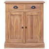 vidaXL Side Cabinet 25.6"x11.8"x29.5" Solid Teak - 2 of 4
