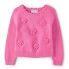 The Children's Place Baby Girls Long Sleeve 3D Rosette Sweater - 2 of 4