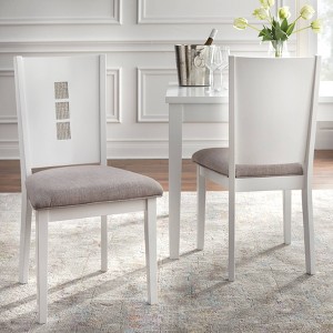 Diamond Dining Chair (Set of 2) White/Gray - Lifestorey - 1 of 4