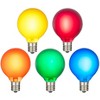 Novelty Lights 25 Pack RetroGlo G40 LED Filament Bulbs, E12/C7 Candelabra Base Outdoor String Light Replacement Bulbs - 2 of 4