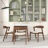 Ashcroft Furniture,Dakota Mid-Century Modern Solid Wood Velvet Dining Chair (Set of 2) - 2 of 4