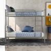 Whisen Sturdy Twin-Over-Twin Bunk Bed, Steel Frame, Full Guardrails, Sturdy Stability & Convertible to 2 Beds - 2 of 4