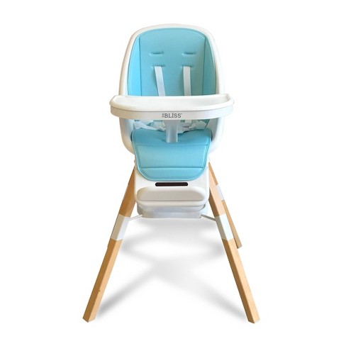 Folding Baby Feeding High Chair with Wheels And Seat Multicolour