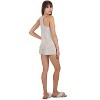 Memoi Women's Spa Terry Bamboo Blend Racerback Top and Short Set Pink S - 3 of 4