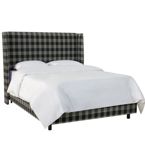 Skyline Furniture Lauran Wingback Bed in patterns - 1 of 4