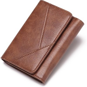 Clotth Small Wallets for Women - RFID Blocking PU Leather Trifold Ladies Wallet with Zipper Coin Pocket -Easy-to-Use,for Daily Use,Travel,Work - 1 of 4