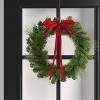 4ct Faux Velvet Fabric Christmas Decorative Bow - Wondershop™ - 2 of 3