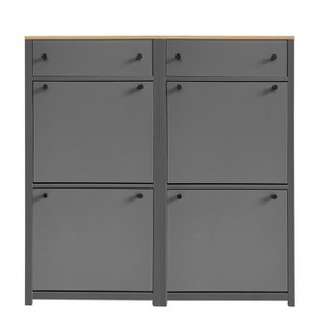 NicBex Set of 1/Set of 2 Shoe Cabinet with 2 Flip Drawers,Farmhouse Shoe Organizer with Drawer for Entryway,Hallway,Living Room - 1 of 4