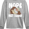 Boys' - Pokémon - Slaking Nope Not Today Long Sleeve Graphic T-Shirt - 2 of 4