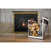 Barton Firewood Racks Fireplace Log Holder with Canvas Carrier Wood Storage Log Bin - 2 of 3