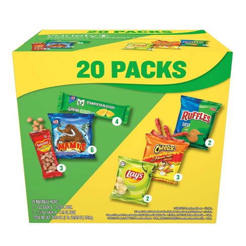 Sabritas & Gamesa Variety Mix Pack Box - 20ct/26.59oz : Target