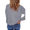 Womens Merry Christmas Sweatshirt Funny Christmas Tree Truck Graphic Pullover Casual Long Sleeve Blouse Tops Green - 2 of 4