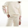 Women's Happily Yours Bow Sweatshirt - Pretty Garbage - 4 of 4