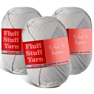 Hearth & Harbor Soft Yarn for Crocheting - Crochet & Knitting Yarn, 250 Yards Amigurumi Yarn, Cotton-Nylon Blend, Worsted Weight Yarn 4 - 1 of 4