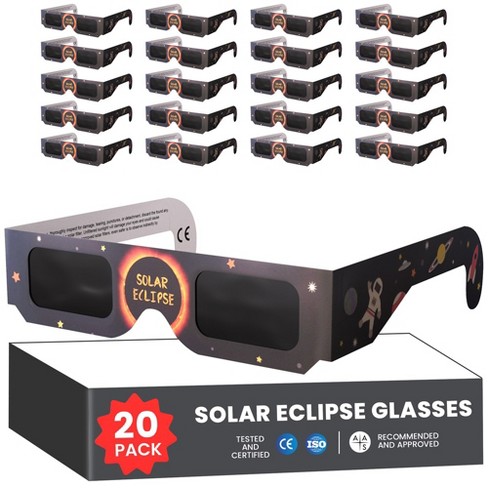 Solar Eclipse Glasses Approved 2024 (20 Pack) Ce And Iso Certified ...