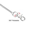 Unique Bargains Nickel Plated Metal Wallet Jeans Belt Handbag Keyring Clasp Chains - 3 of 4