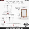 Rev-A-Shelf Double Pullout Trash Can 35 qt. for Kitchen, Silver, RV-18KD-17C S - 4 of 4