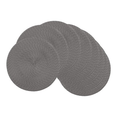 REGALWOVEN Rattan Wrinkle-resistant Durable Thick Placemat 6 Pcs