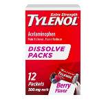 Tylenol Acetaminophen Extra Strength Powder Pack - Berry - 12pk