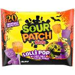 Halloween Sour Patch Kids Lollipops - 10.58oz/20ct