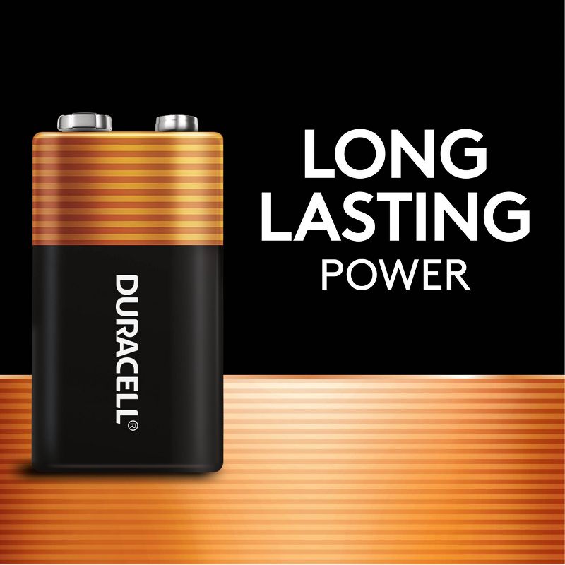 Duracell Coppertop 9V Batteries - Alkaline Battery, 3 of 8
