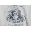 Rerun Island Women's Tea Shoppe Long Sleeve Oversized Graphic Cotton Sweatshirt Hoodie - 2 of 3