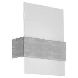Nikita Wall Light 11.5" Matte Nickel - Eglo: Transitional Vanity Fixture, UL Listed, ETL Listed - 1 of 4