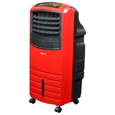 NewAir 300 Square Foot 3 Speed 2-in-1 Portable Evaporative Cooler and Tower Fan with Digital Touch Controls and Remote, Red (Certified Refurbished)