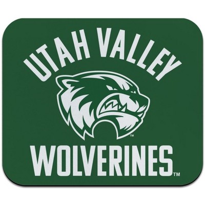 Utah Valley University Wolverines Logo Low Profile Thin Mouse Pad