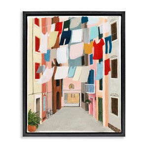 Stupell Industries Laundry Clothesline Between Apartments, 17" x 21" - 1 of 4