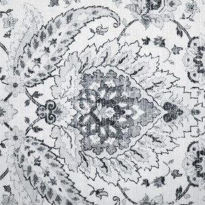Washable Vintage Floral Distressed Rug Non Slip Low Pile Rug Soft Throw Floor Cover Foldable Indoor Carpet for Living Room Bedroom Playroom Nursery - 1 of 4
