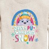 Boys' - Paw Patrol - Just A Pup Who Loves Snow Graphic Long Sleeve Fleece Sweatshirt - 2 of 4