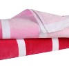 Faded Stripes Cotton Velour Quick-Dry Oversized Beach Towel by Blue Nile Mills - 4 of 4
