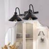 PAKOKULA 2-Lights Black Modemn Dimmable Bathroom Vanity Light with Metal Cone shade - 2 of 4