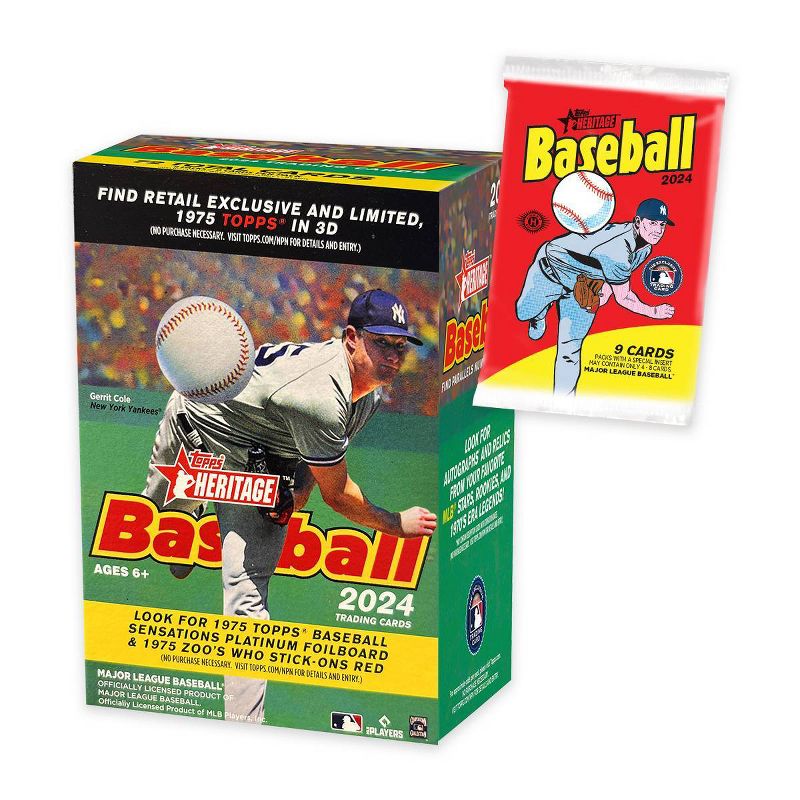 2024 Topps MLB Heritage Baseball Trading Cards Value Box, 2 of 4