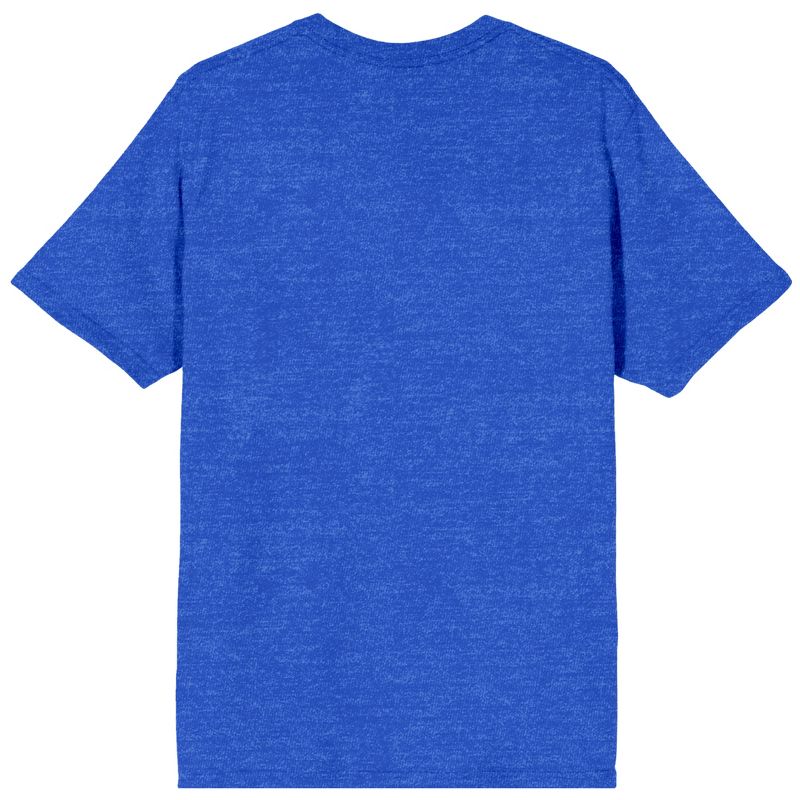 Superman Classic Logo Boy's Royal Blue T-shirt, 3 of 4