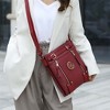 MKF Collection Lilian Vegan Leather Women’s Crossbody Purse Functional by Mia K - Red - 3 of 4