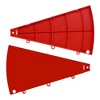 WinSpin 6 Pcs Prize Wheel Panels Dry Erase Board Red for 24" Modular Prize Wheel - 2 of 4