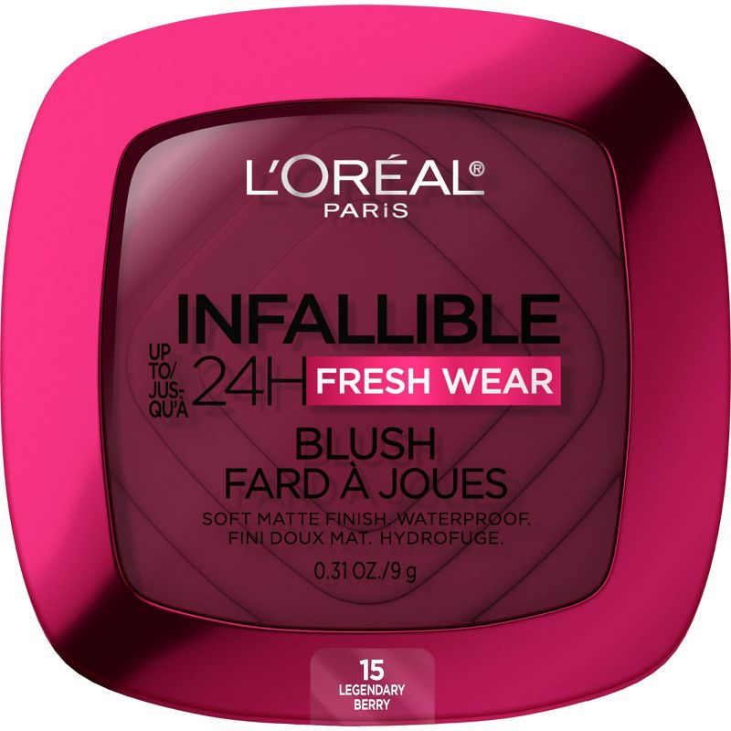 L'Oreal Paris Infallible Up to 24H Fresh Wear Blush Powder - 0.31oz, 1 of 9