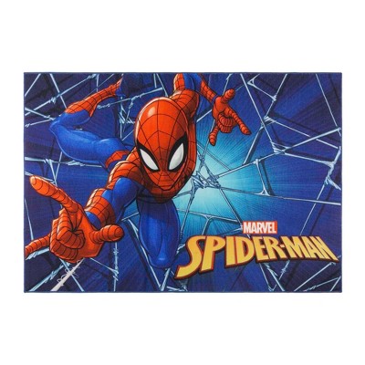 Spider-Man Web 54"x78" Area Kids' Rug Blue